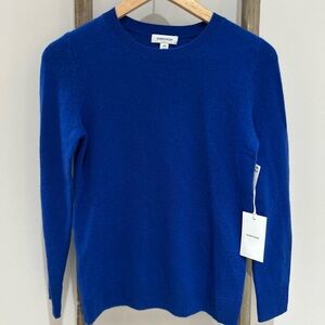Nordstrom 100% Cashmere Royal Blue Women’s Size XXS Lightweight NWT